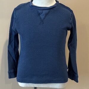 Kids Long Sleeve Navy Blue Shirt